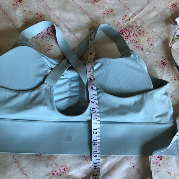 Athleta Warrior Longline Mint Green Sports Bra, Size 3X NWT - Picture 8 of 12